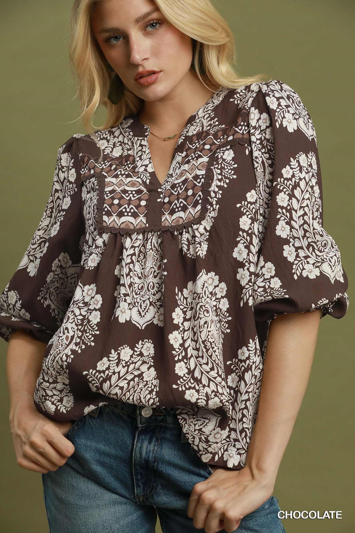 Boho Paisley Blouse