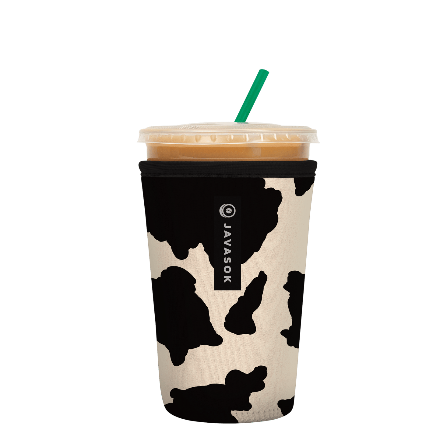 JavaSok - Cow Print: Medium 22-28oz