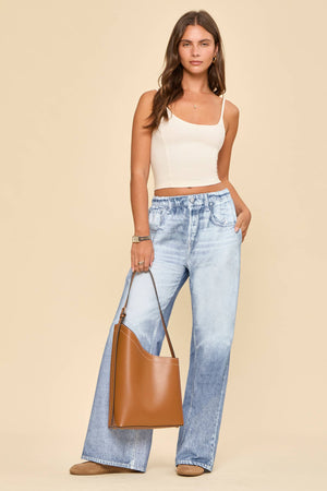 Zenim Wide Leg-Light Denim