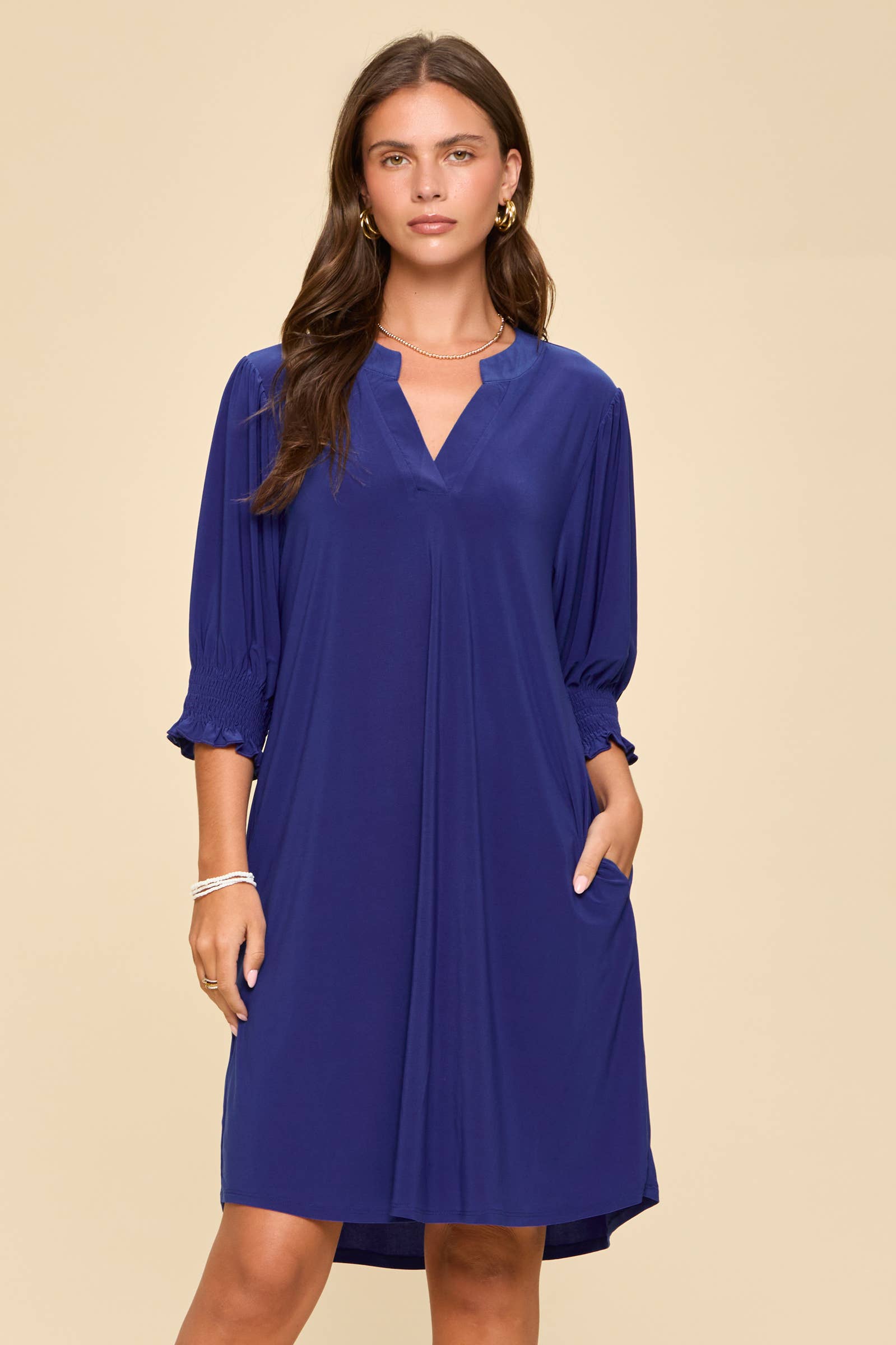 The Lizzy Dress-Royal Blue
