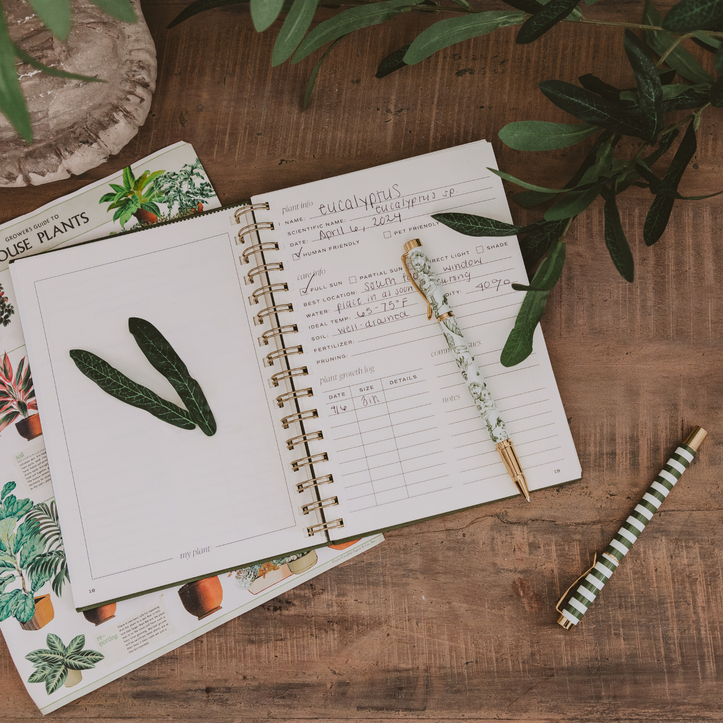 Indoor/Outdoor Plant Journal - Home Decor