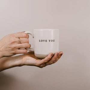 Love You Stoneware Coffee Mug