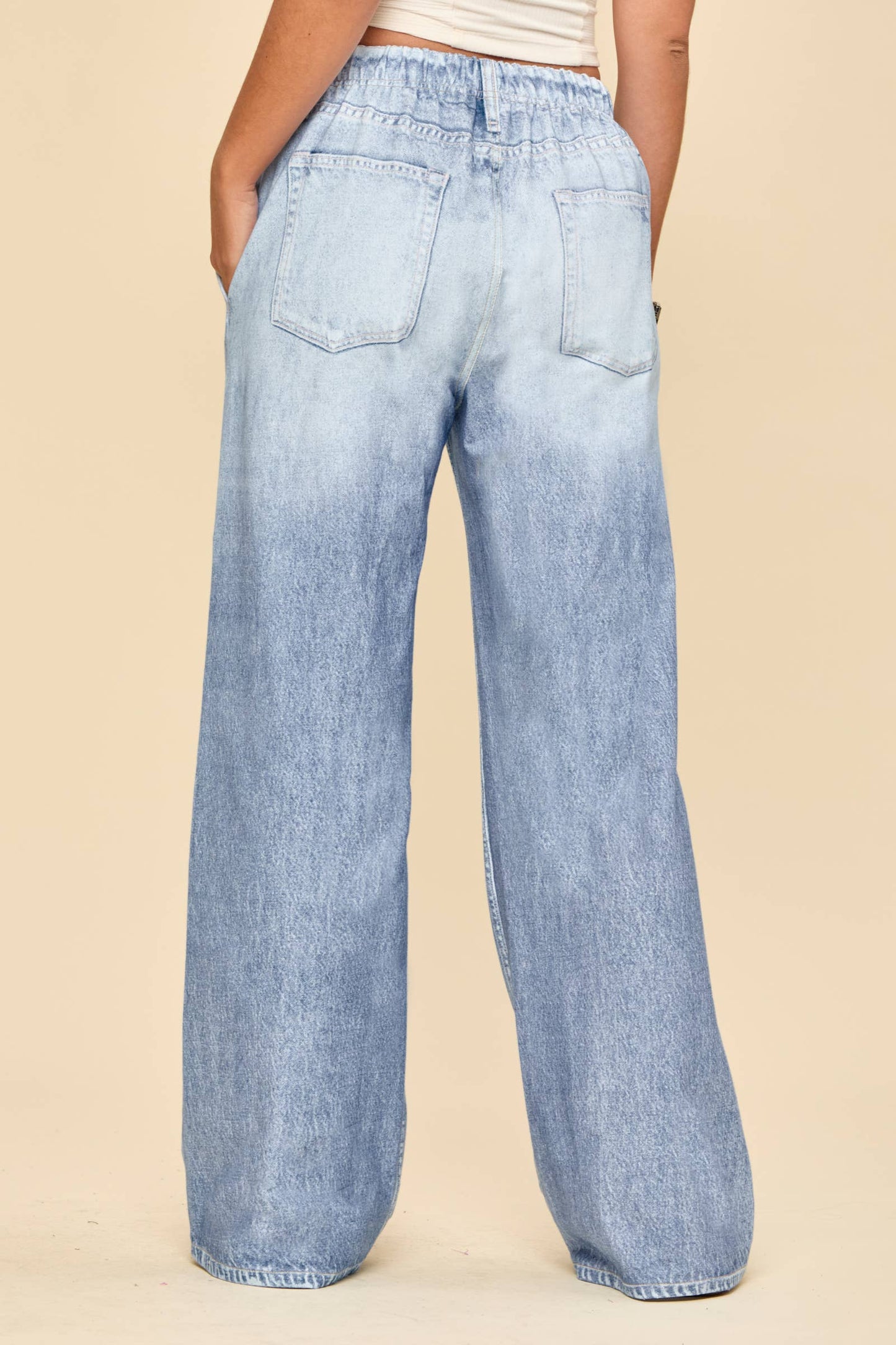 Zenim Wide Leg-Light Denim