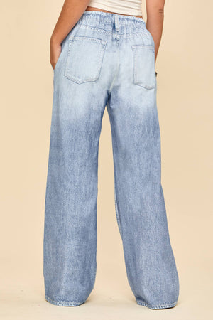 Zenim Wide Leg-Light Denim
