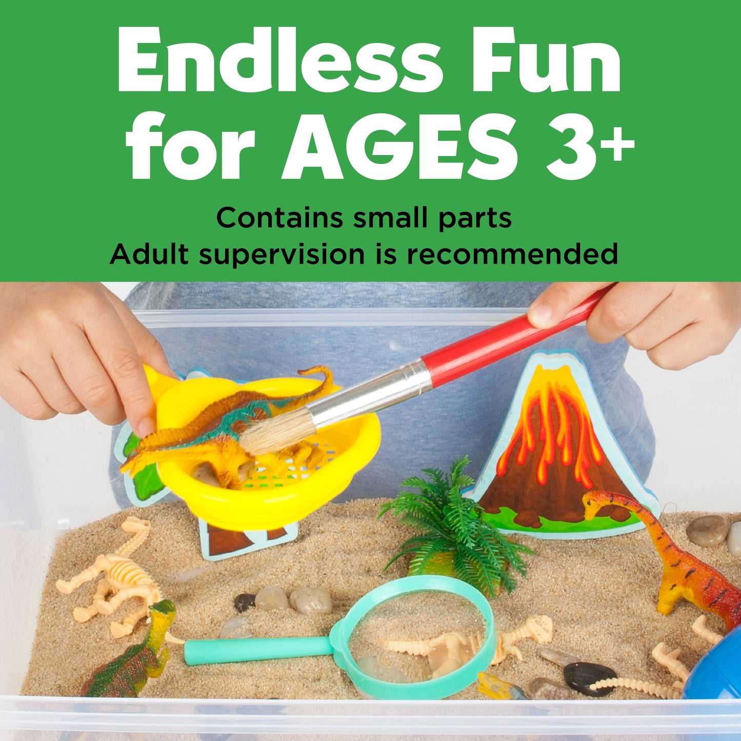 Sensory Bin- Dinosaur Dig