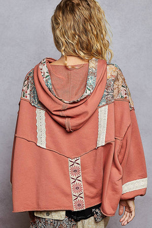 Patch Stitch Pullover-Ginger Spice