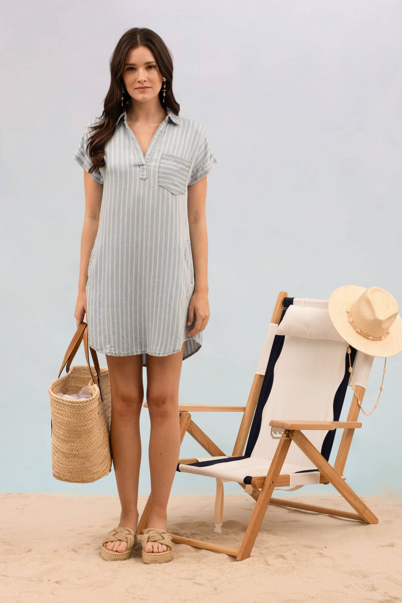 Hey Girlfriend-Chambray Denim