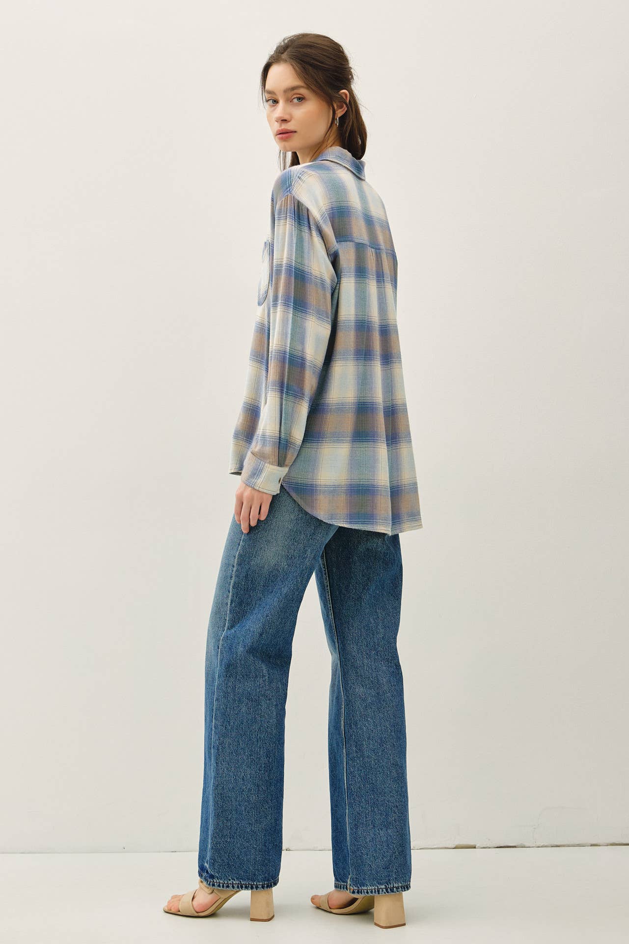Vintage Plaid-Retro Blue