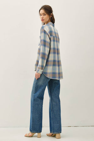 Vintage Plaid-Retro Blue