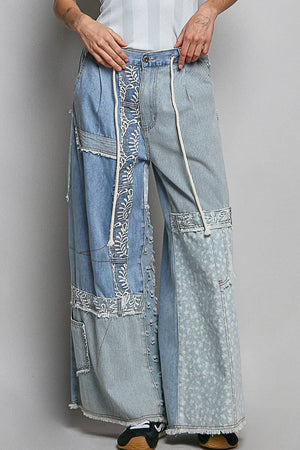 Patchwork Queen-Multi Denim