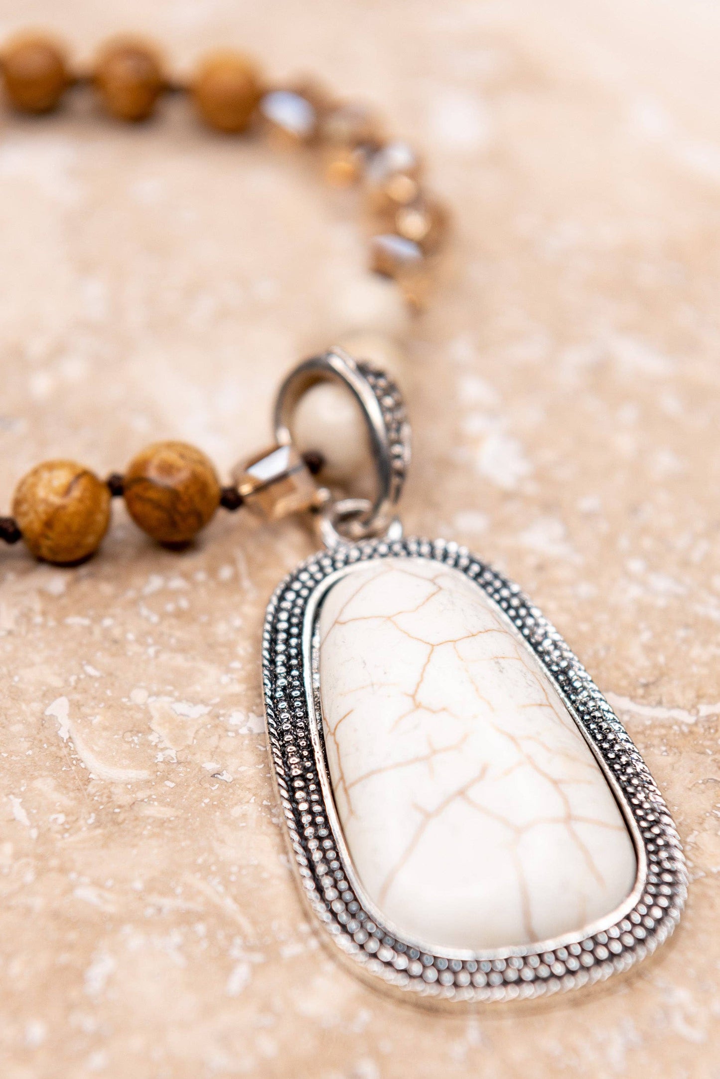 Adele Necklace- White