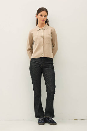 A Simple Button Up-Oatmeal