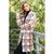 Plaid Mohair Long Cardigan