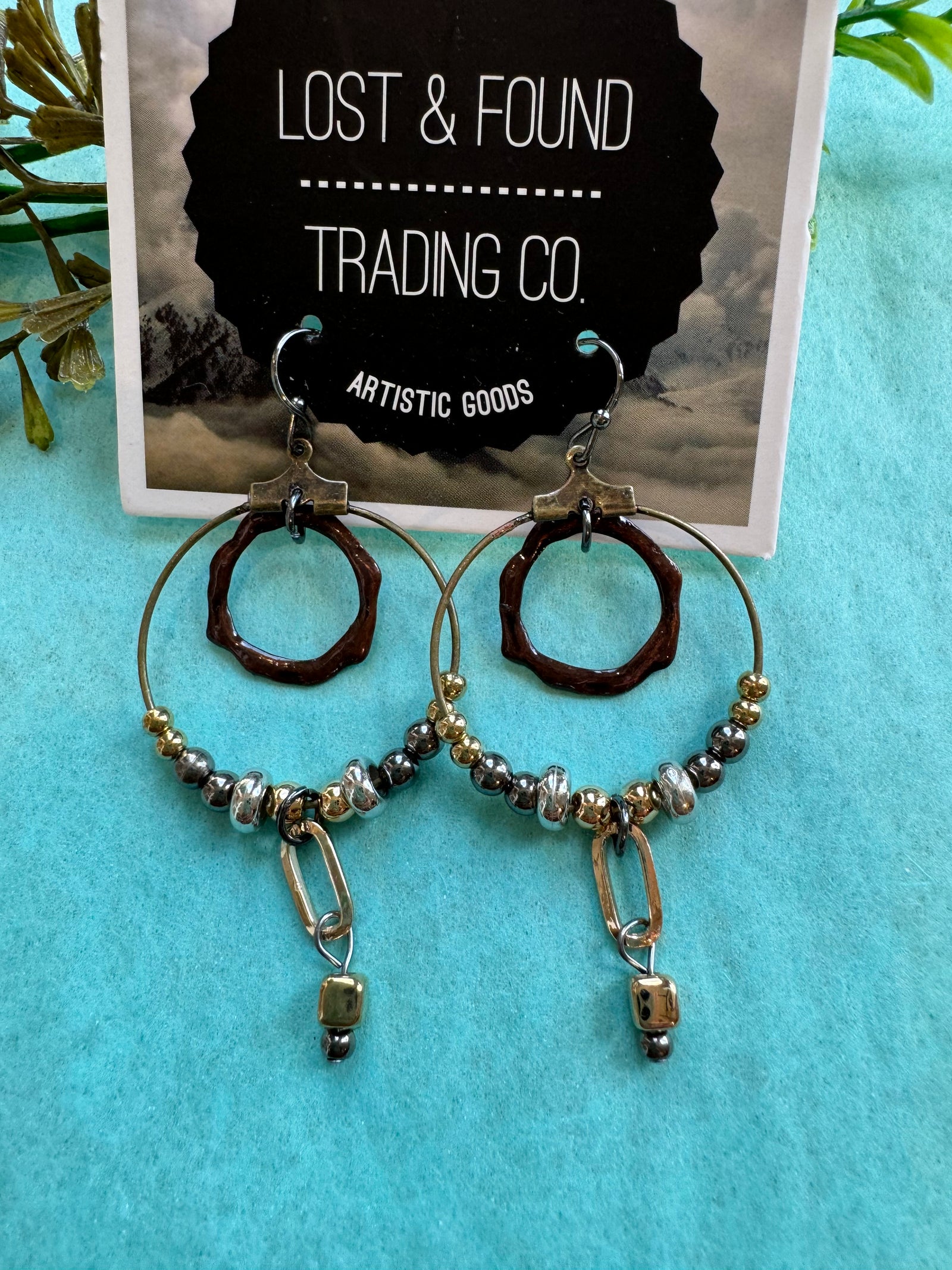 Lost & Found-Double Hoop-Bronze