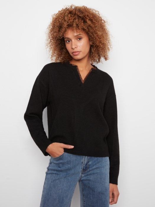 Charlie B V Neck Sweater