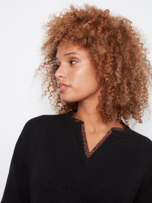 Charlie B V Neck Sweater