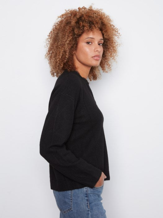 Charlie B V Neck Sweater