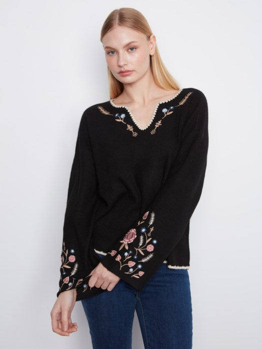 Charlie B Embroidered Sweater