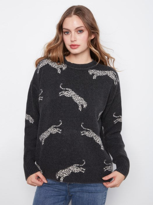 Charlie B Leopard Sweater