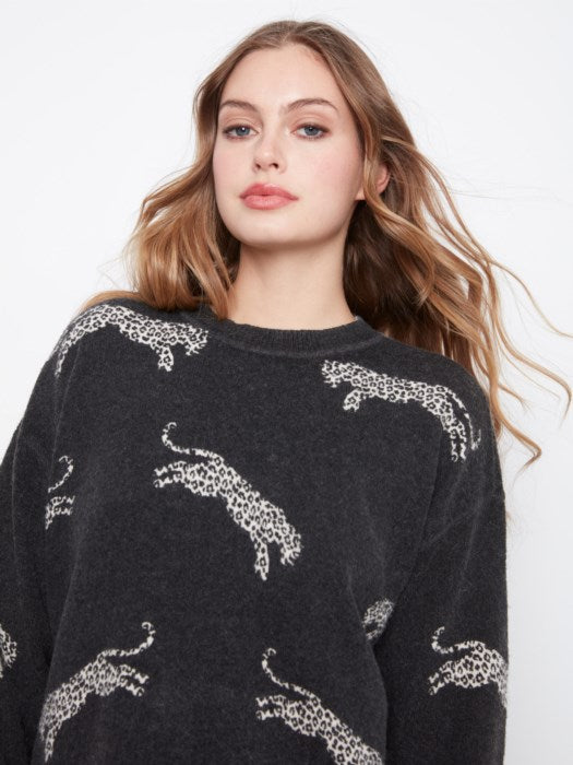 Charlie B Leopard Sweater