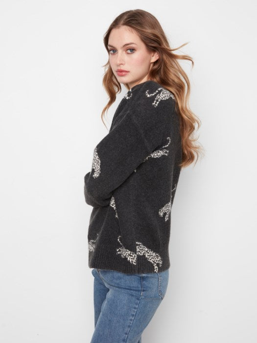 Charlie B Leopard Sweater