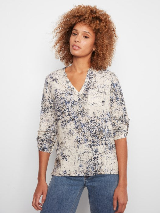 Charlie B- Printed Viscose Blouse- Seraphine
