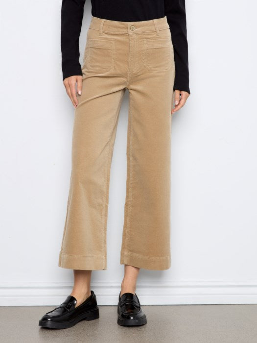 Charlie B- Cropped Pocket Pants- Latte