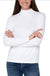 Mock Neck Long Sleeve Knit Top- Snow