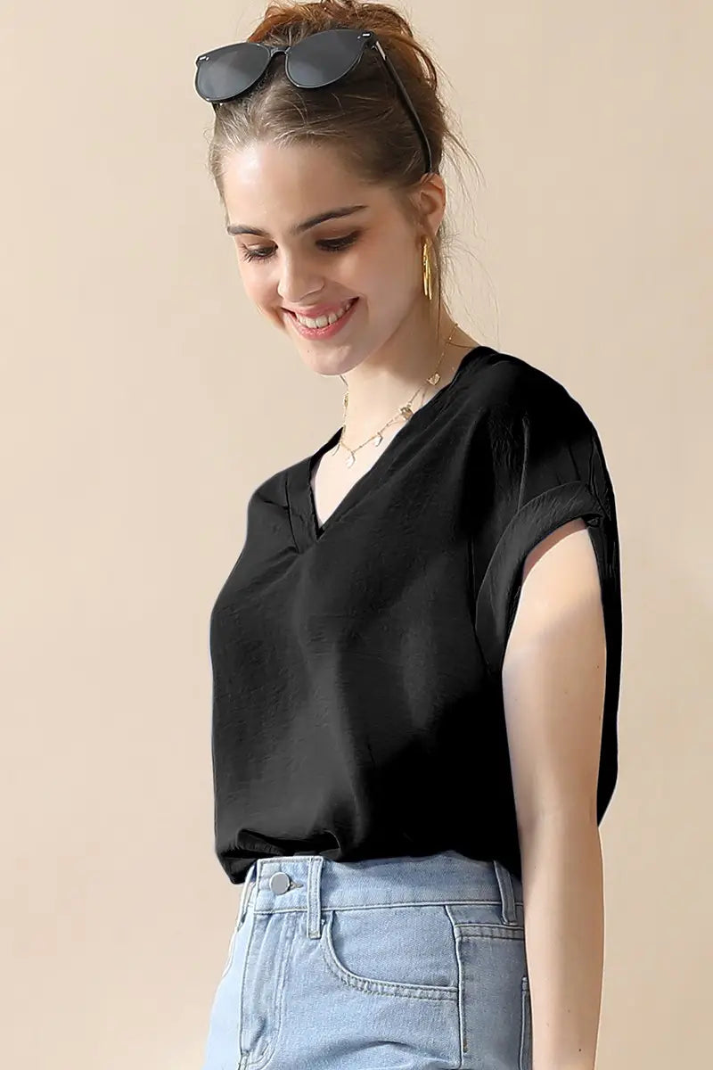 The Willow Top-Black