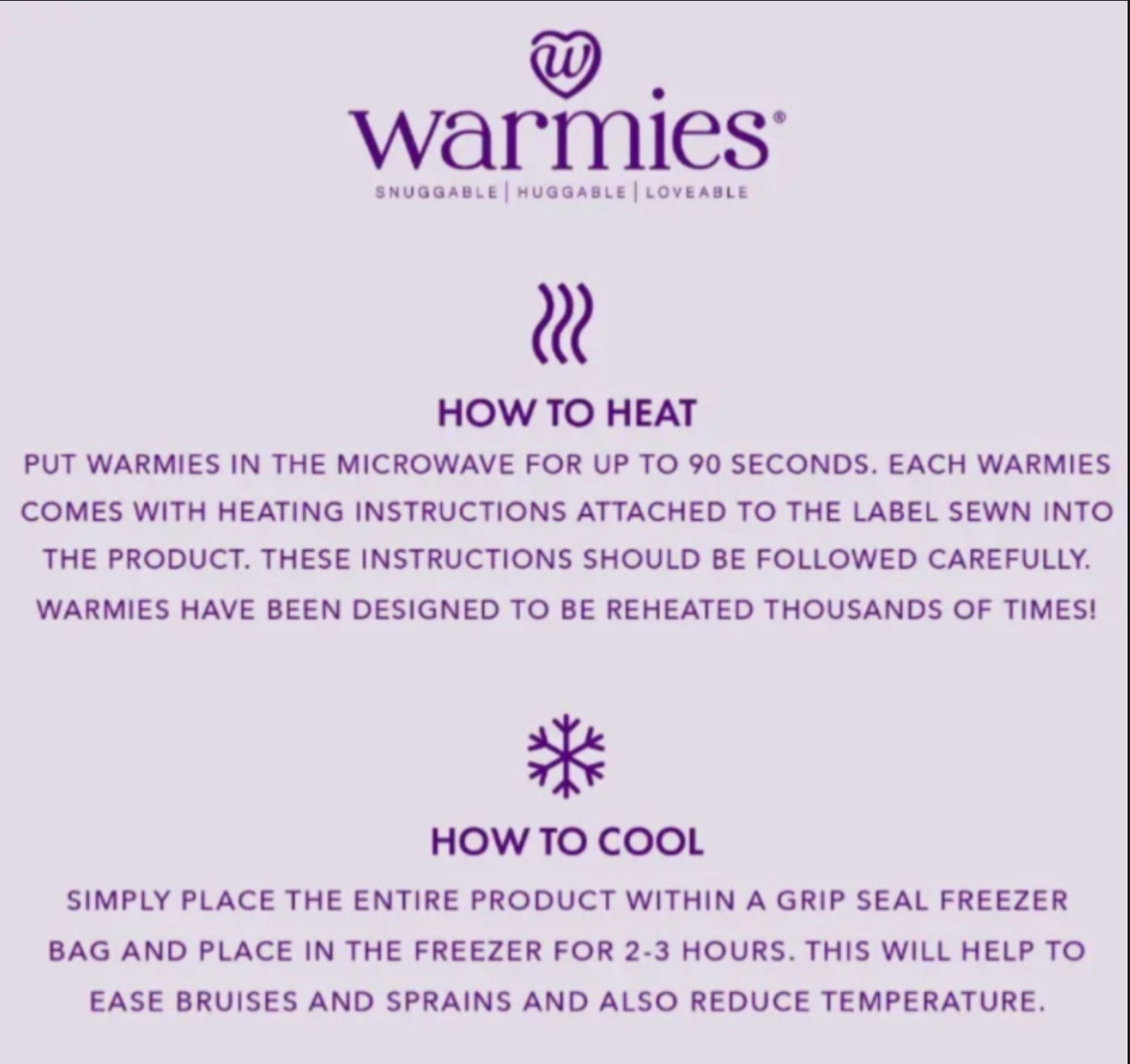 Step-by-step heating instructions