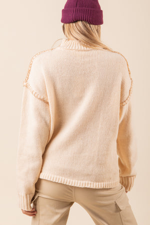 The Riley Sweater-Cream