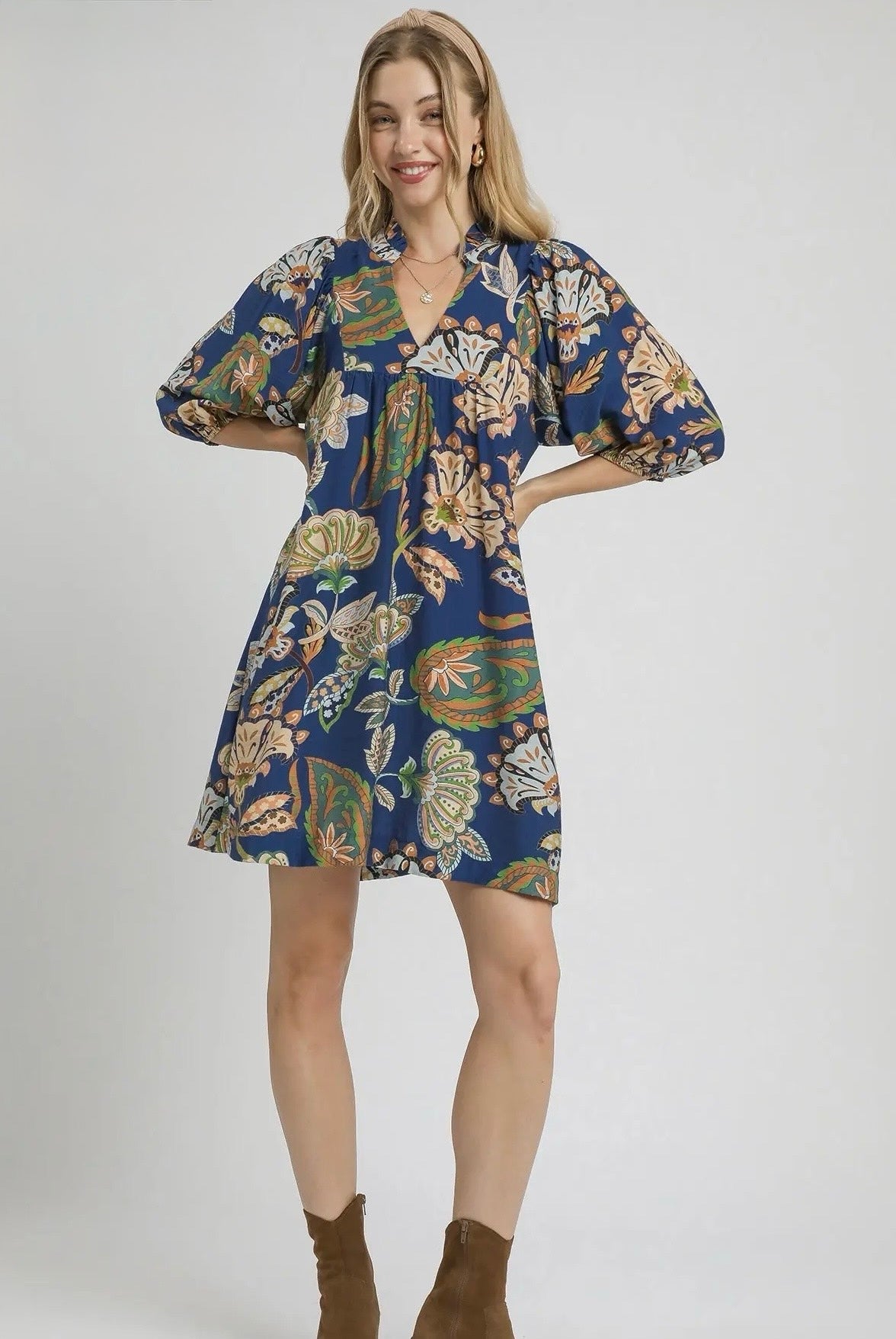 Abstract Print-Navy