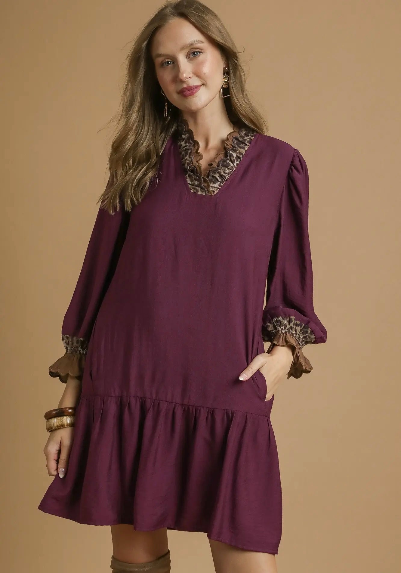 The Alexa Dress-Plum
