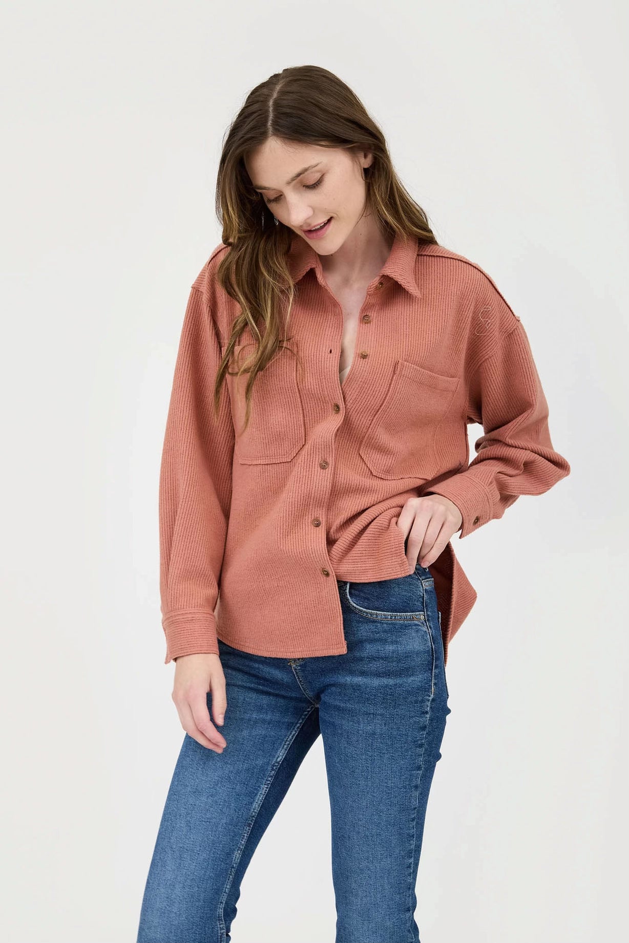 Terracotta Button Down