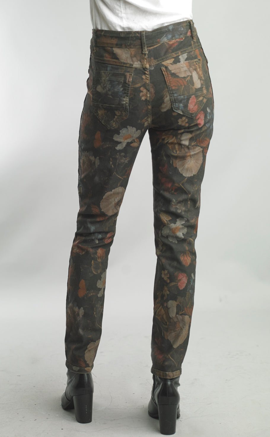 Tempo Paris Reversible Jeans- Taupe