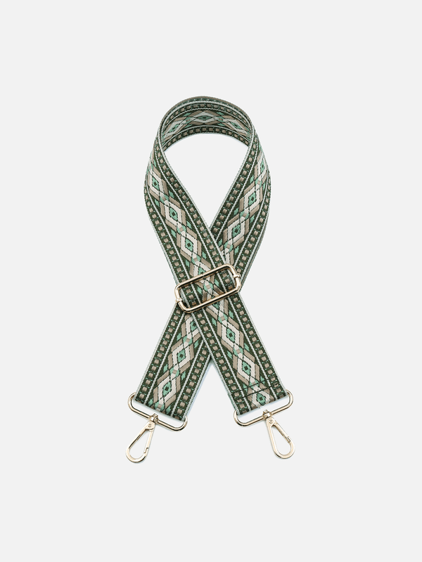 Guitar Strap-Diamond Green