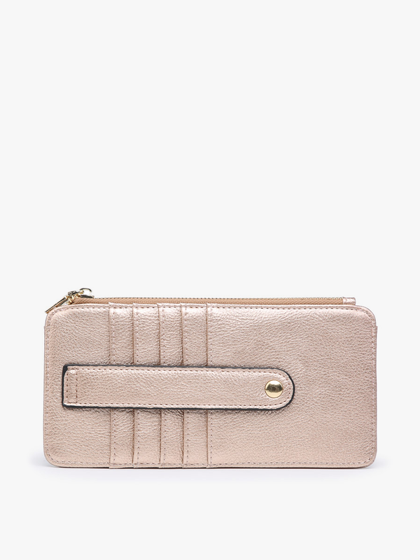 Saige Slim Card Holder-Rose Gold