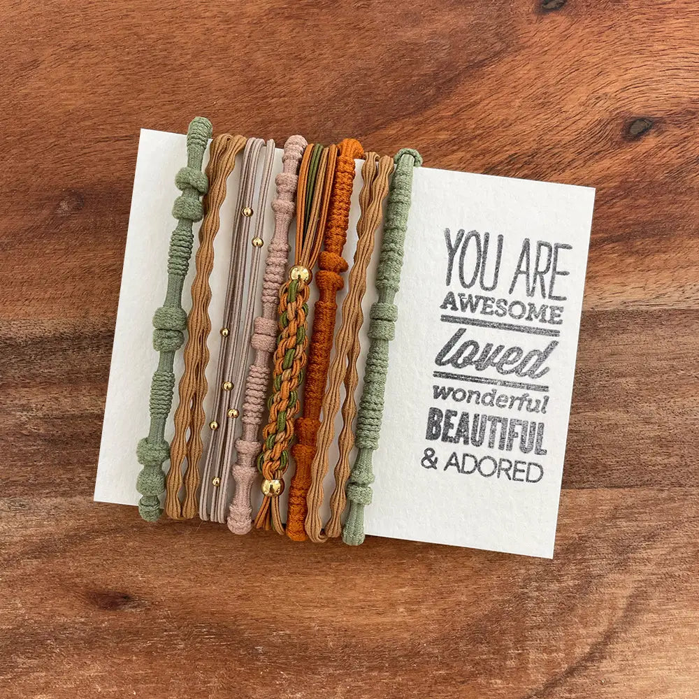 Boho Hair Ties-Earth Tones