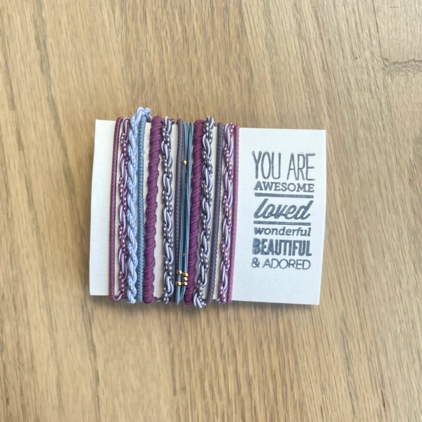 Boho Hair Ties-Periwinkle