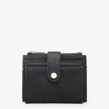 Sam Mini Snap Wallet/Card Holder-Black