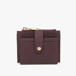 Sam Mini Snap Wallet/ Card Holder-Deep Plum