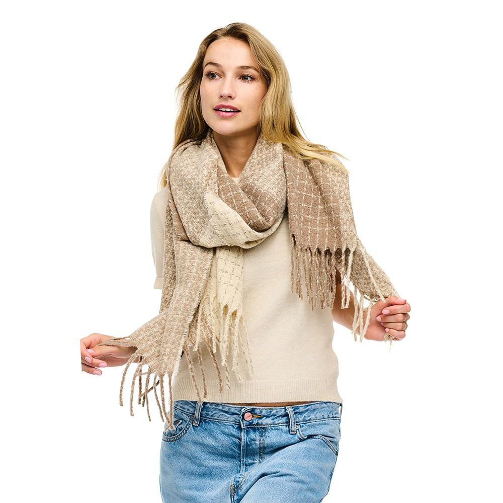 Two-Tone Scarf-Tan