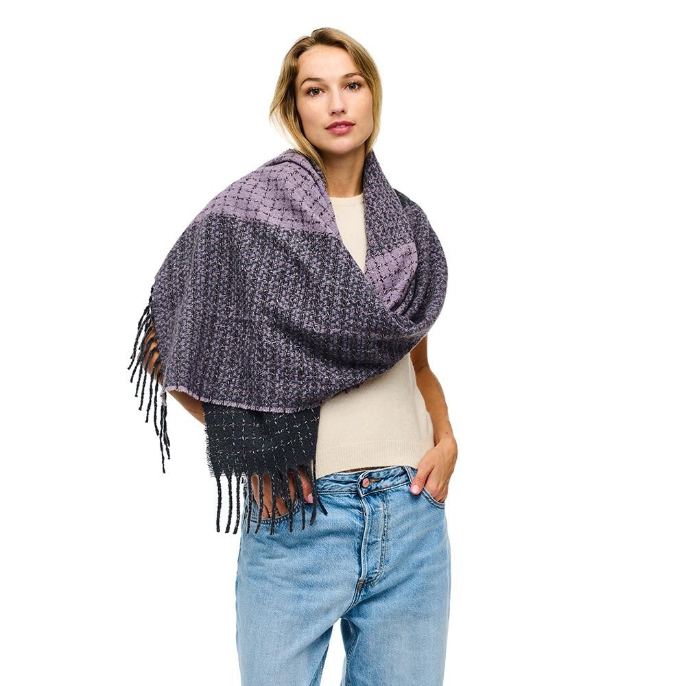 Two-Tone Scarf-Purple