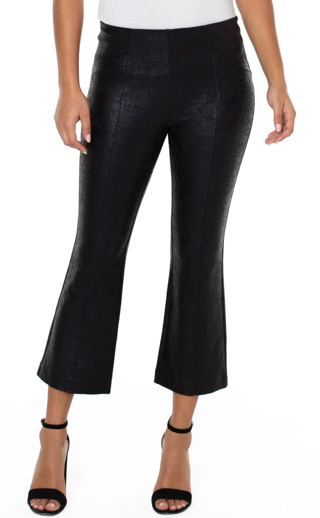 Liverpool-Stella Kick Flare-Black Crackle