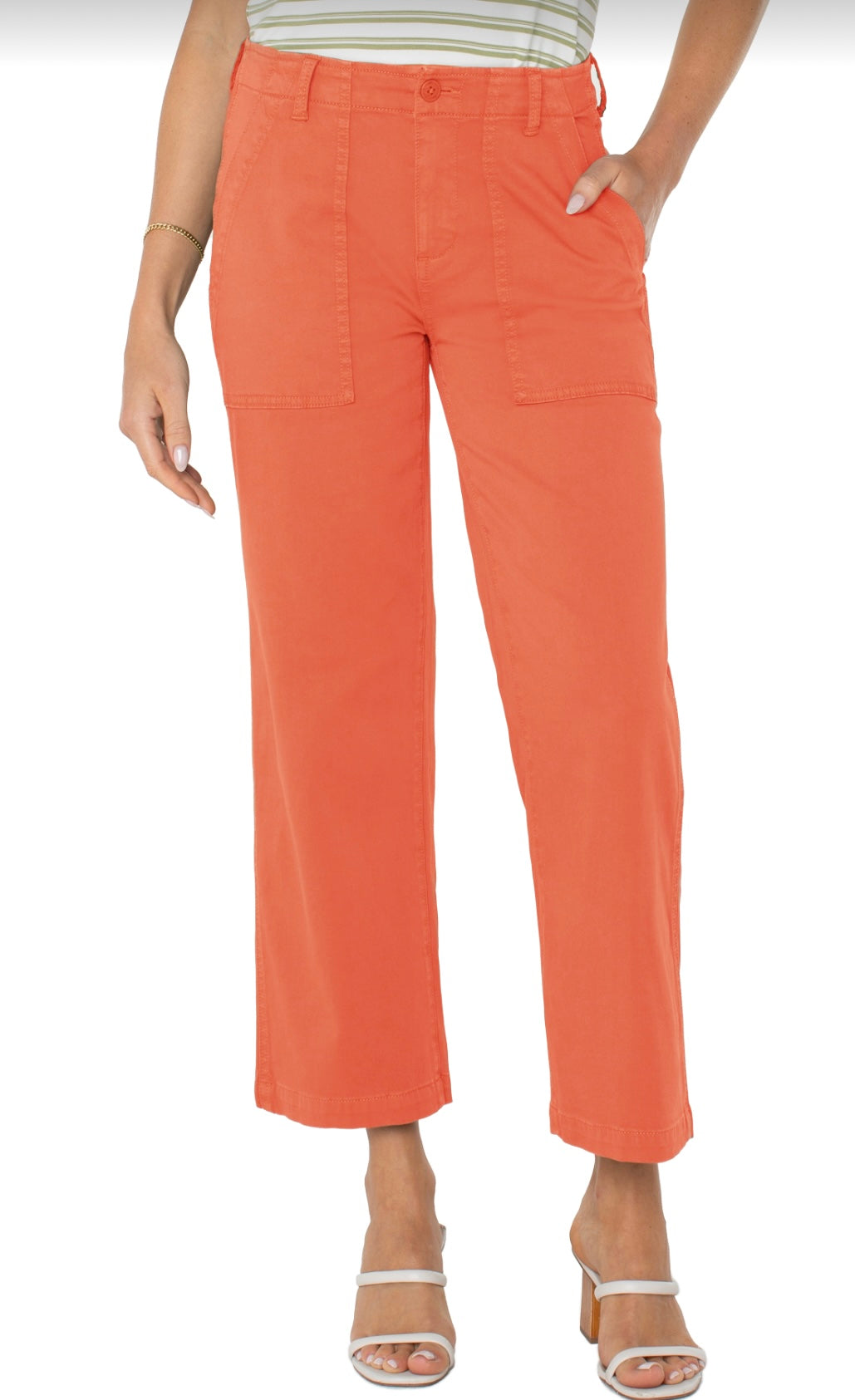 Liverpool-Wide Leg Cargo-Papaya