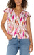 Liverpool-Pink Abstract Top