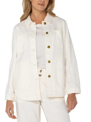 Liverpool-Shirt Jacket-Cream