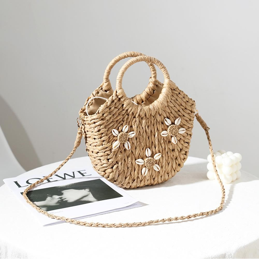 Woven Cross Body-Tan