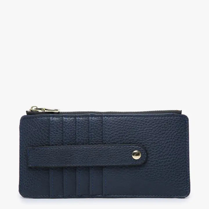 Saige Slim Card Holder Wallet-Navy
