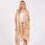 Abstract Print Kimono-Peach